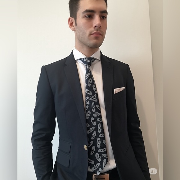 Giorgio Armani Cravatte Silk Tie Bundle | Quiet Luxury | Set of 2 - Picture 4 of 9